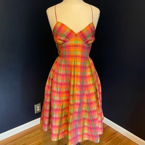 Isaac Mizraahi for Target Plaid Silk Dress